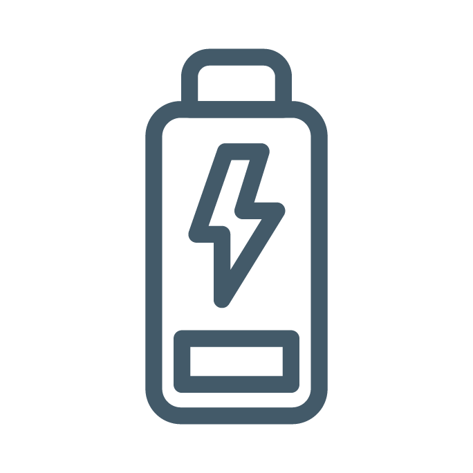 Icons Speichersysteme blau